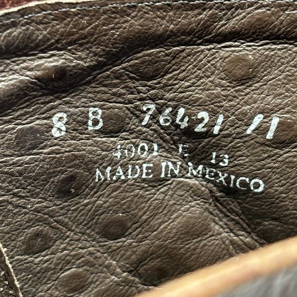 Frye Jenna Disc Dark Brown Studded Lace Up Distressed Leather Boots Size 8 B - Picture 8 of 11